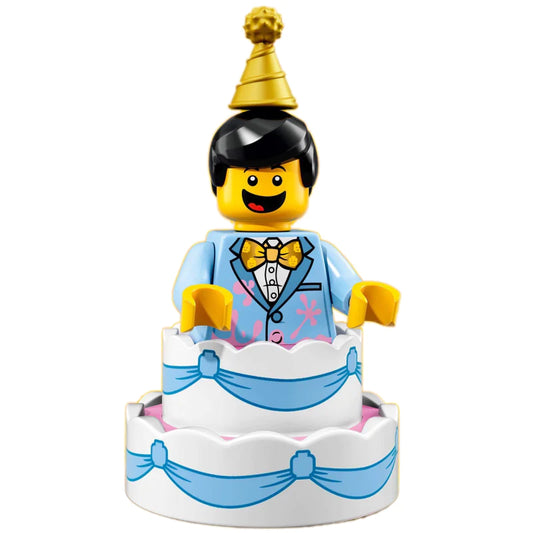 Lego Compatible 2018 Collectible Minifigure 71021 Series 18 - Birthday Cake Guy New
