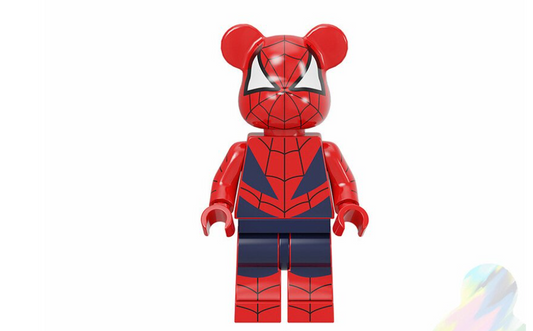 Lego Compatible Bearbrick Graffiti Spider-man Minifigures Toys Fit