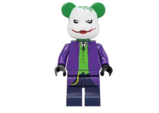 Lego Compatible Bearbrick Batman "JOKER" Minifigure Medicom Toy